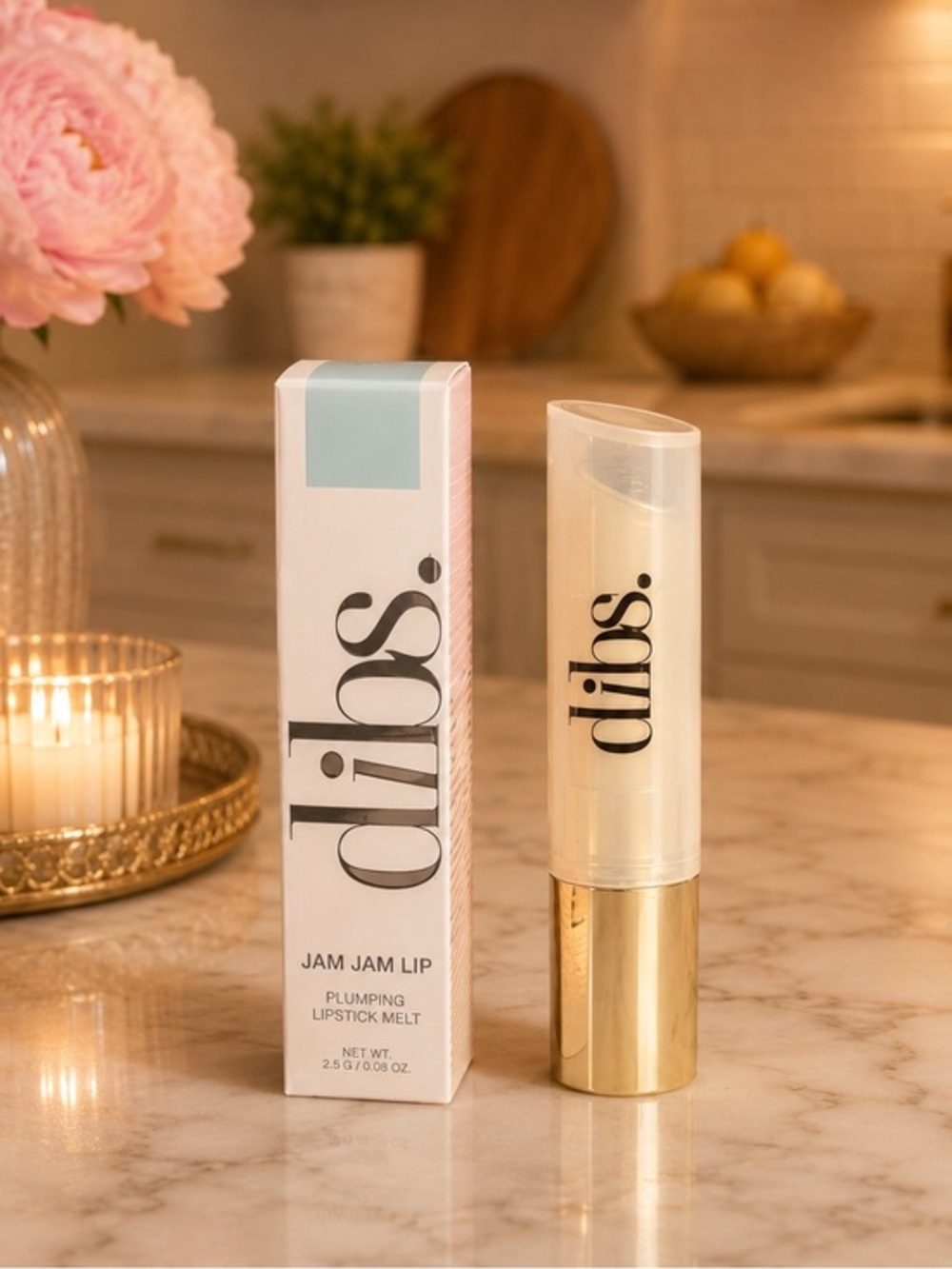 DIBS Beauty Jam Jam Lipstick Melt “Blueberry Ice” Plumping Lip Color 2.5g